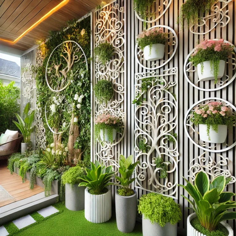 A Magia das Treliças: Transformando Jardins Verticais em Obras-Primas Verdejantes