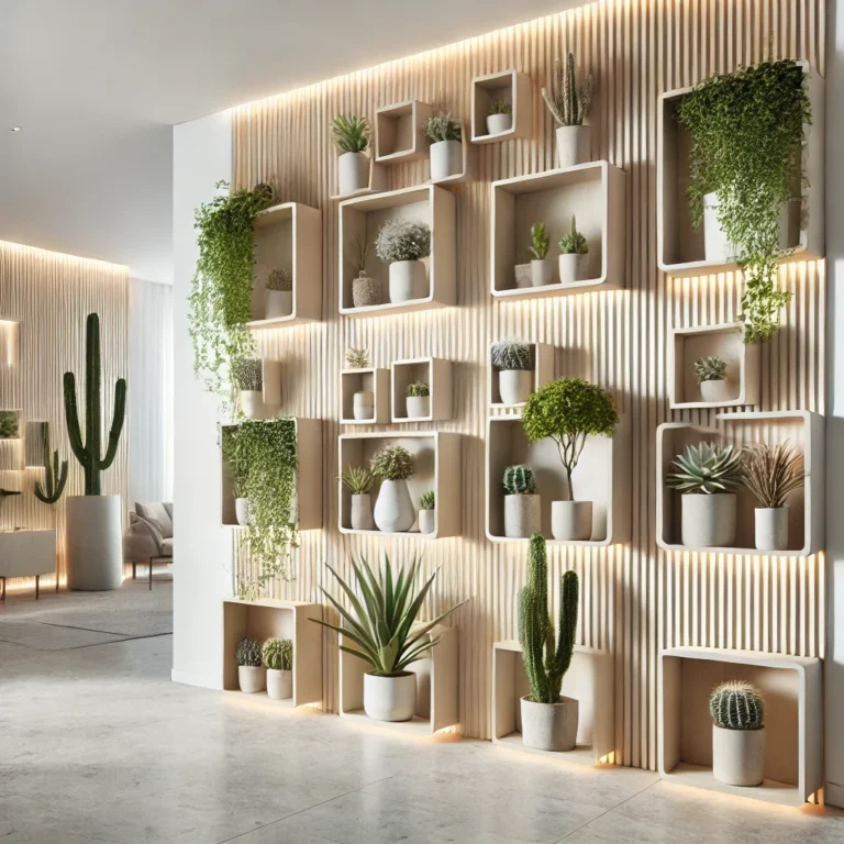 Harmonia Verde: Transformando Espaços com Nichos Decorativos em Plantas Verticais