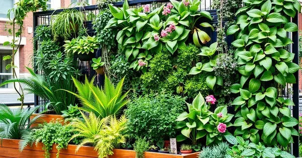 Como Escolher Plantas de Crescimento Lento para Jardins Verticais