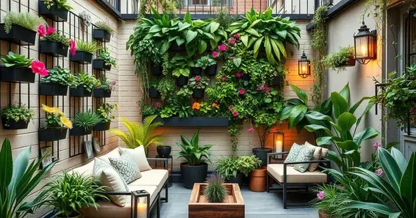 Tendências de Decoração de Jardins Verticais para Pequenos Espaços