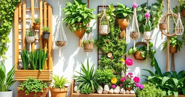 Elementos Decorativos Sustentáveis para Complementar Seu Jardim Vertical