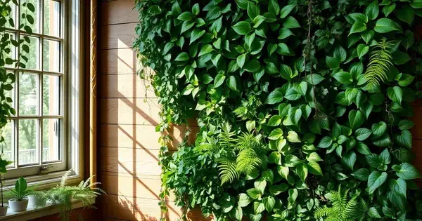 Como Criar um Jardim Vertical com Plantas Que Crescem em Sombra Total